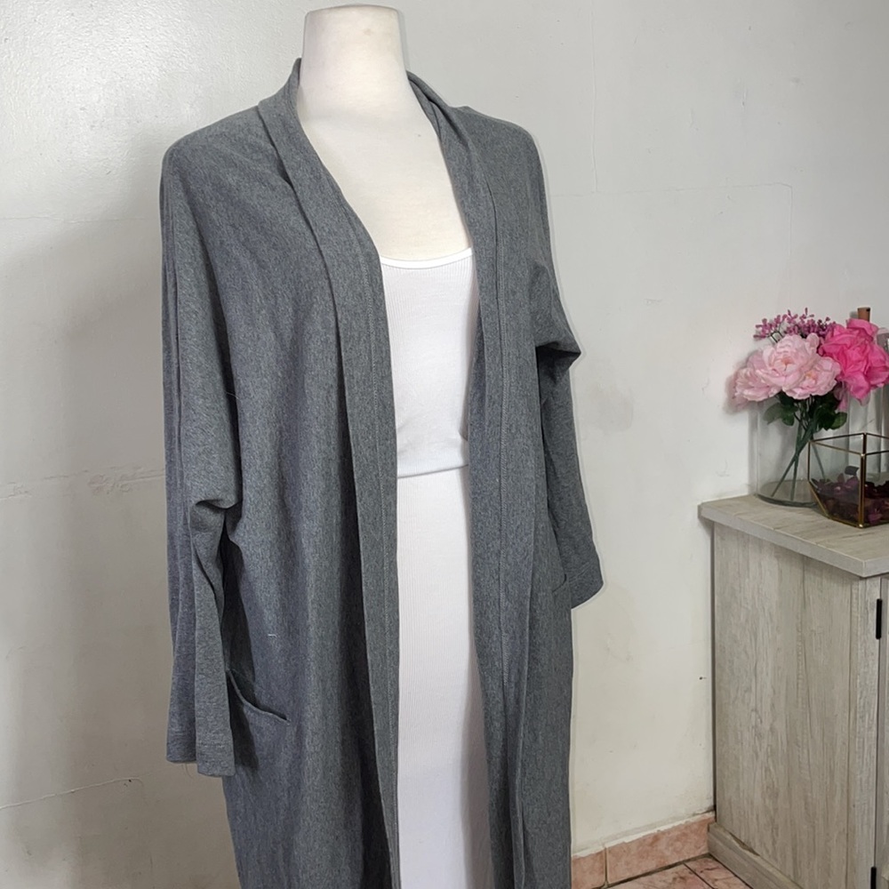 Enza Costa Oversized Grey Cardigan S